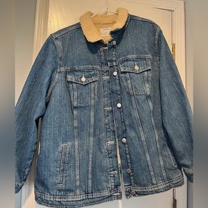 Sherpa jean jacket